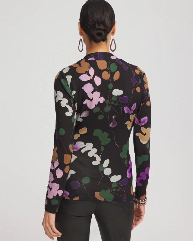Touch of Cool Sprigs Surplice Top - image 3